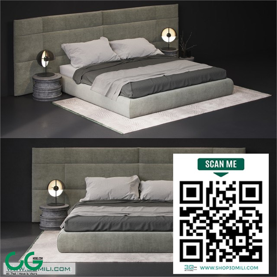 baxter extr a couche bed 3D model
